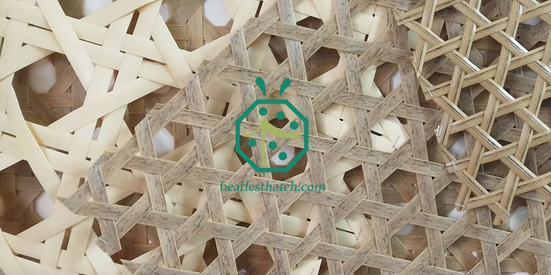 Plastic cane woven wall panel designs for restaurant decoration