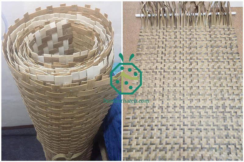 Synthetic Bamboo Mat Weaving For Wall And Ceiling Decoration Design