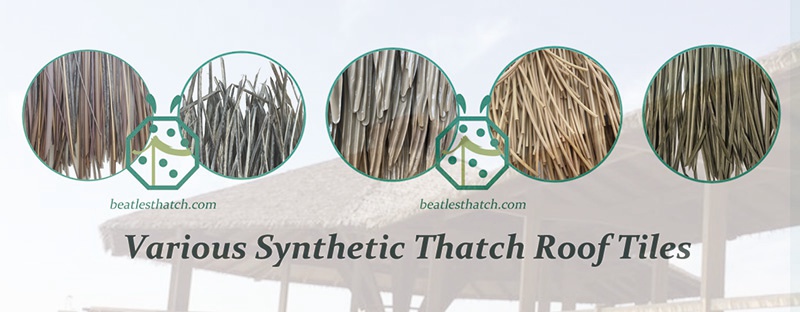 Authentic beautiful and sustainable artificial thatch for house garden landscape design