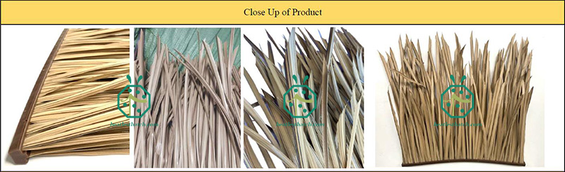 Some closeup photos for imitation alang alang thatch covering designs