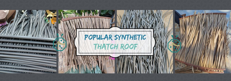 Other plastic thatch roof products for wooden lodge villa construction