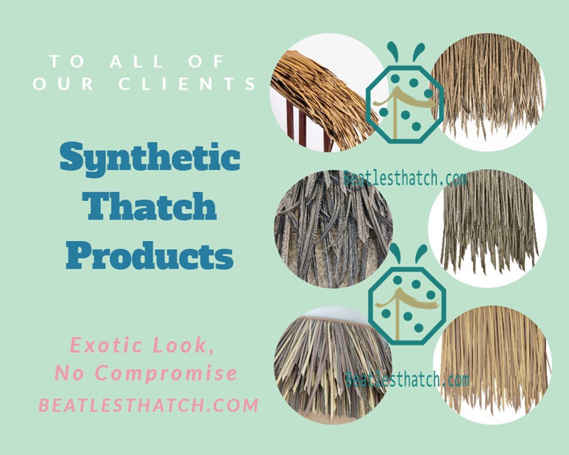 Some synthetic thatch roof designs for Oceania tropical countries beach building construction Some synthetic thatch roof designs for Oceania tropical countries beach building construction