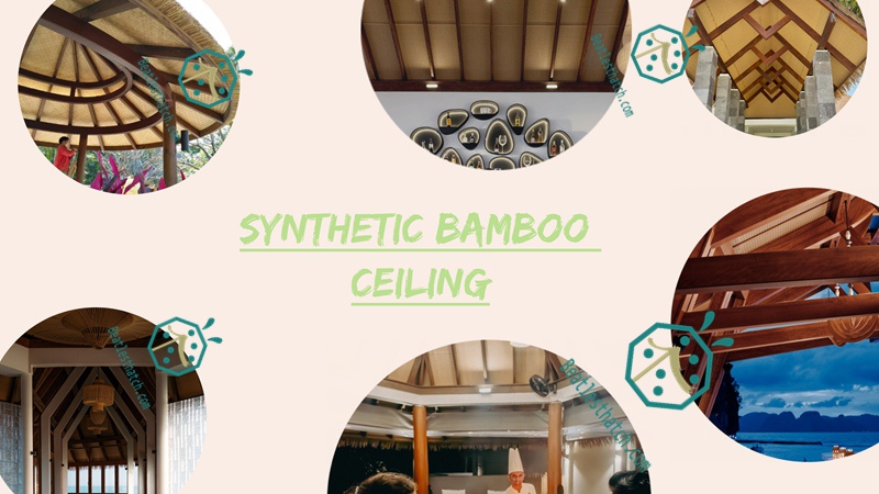 Synthetic Bamboo Weave Mat For Hotel and Resort Interior Decoration Design Synthetic Bamboo Weave Mat For Hotel and Resort Interior Decoration Design