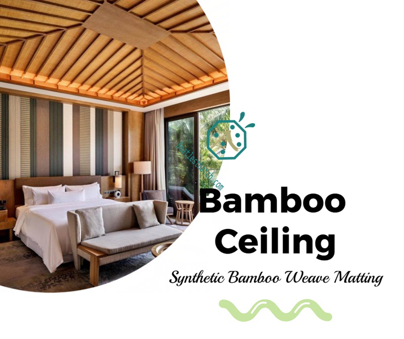 Synthetic bamboo woven panel for home interior design Synthetic bamboo woven panel for home interior design
