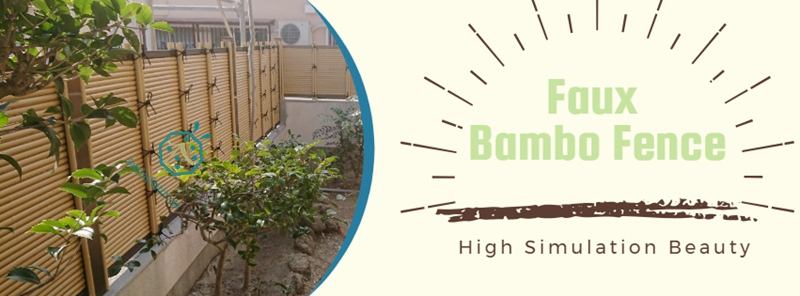Synthetic resin artificial bamboo pole garden fence design Synthetic resin artificial bamboo pole garden fence design