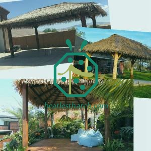 Synthetic palapa thatch roof