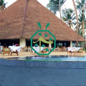 Luxury Resort Hotel Kribi Villa Guestroom Synthetic Thatch Roof Designs Cameroon