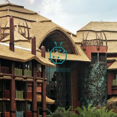 UV-proof Synthetic Thatch Roof Panels for Resort Water Villa