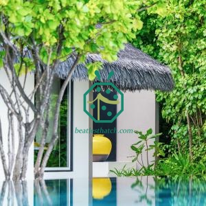 แบบหลังคามุงจากแปลกตาสำหรับกระท่อมไม้ไผ่ในฟิลิปปินส์