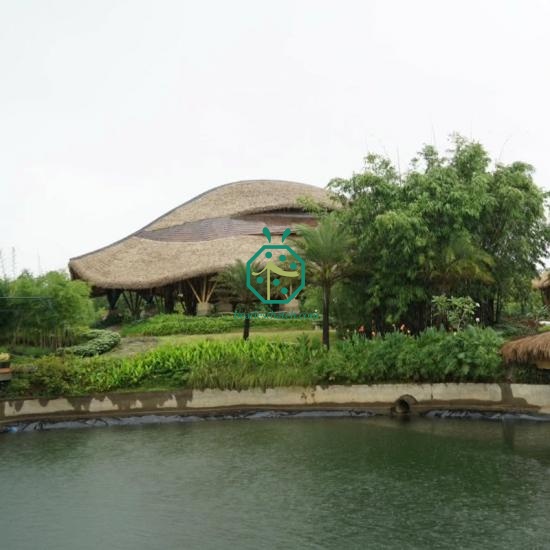 Plastic Thatch Roof Tiles for Private Home Gazebo Construction Papua New Guinea
