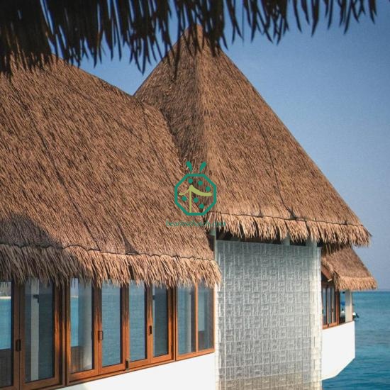 Fireproof Thatch Tiles for Backyard Log Cabin Roof Construction