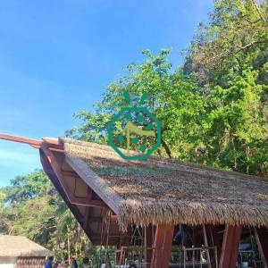 วัสดุมุงหลังคาเลียนแบบฟางสำหรับกระท่อมริมหาดบาร์เบโดส