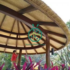 DIY tiki hut thatch roof