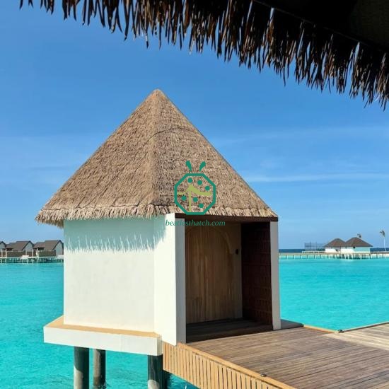 UV-Retardant Plastic Attap Thatch Roof Panels For Wooden Shelter