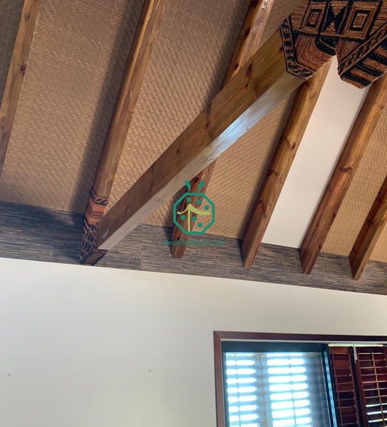 Modern Bahay Kubo Artificial Bamboo Weavemat for Philippines Ceiling Project