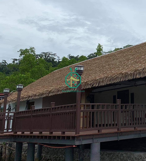 หลังคาใบปาล์มสังเคราะห์ สำหรับ อุทยานทางทะเลในประเทศแปซิฟิก